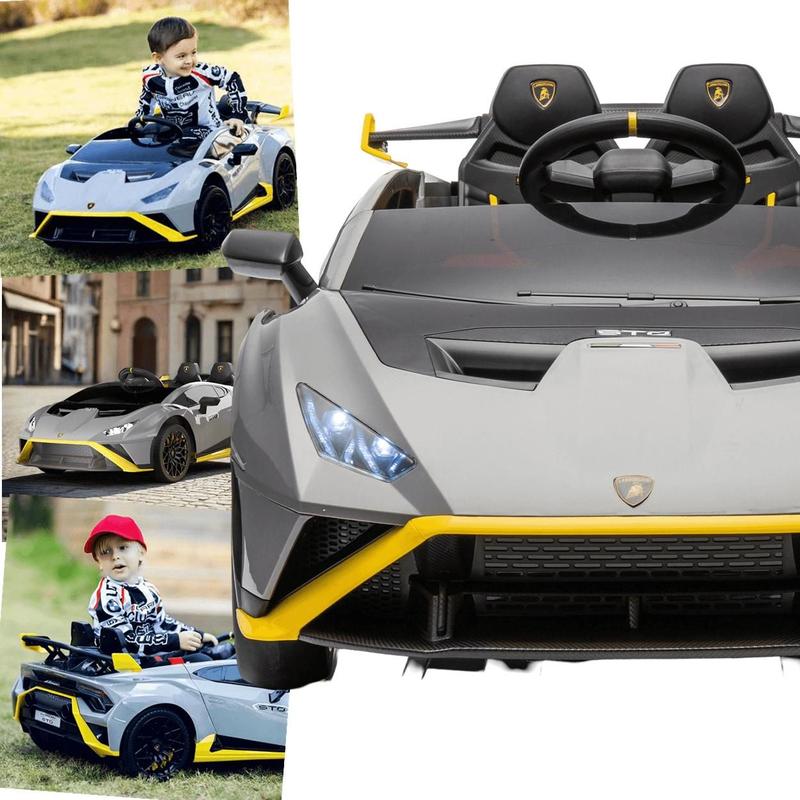 Carro Eletrico Lamborghini Huracan 12V Controle Cinza Zippy Toys